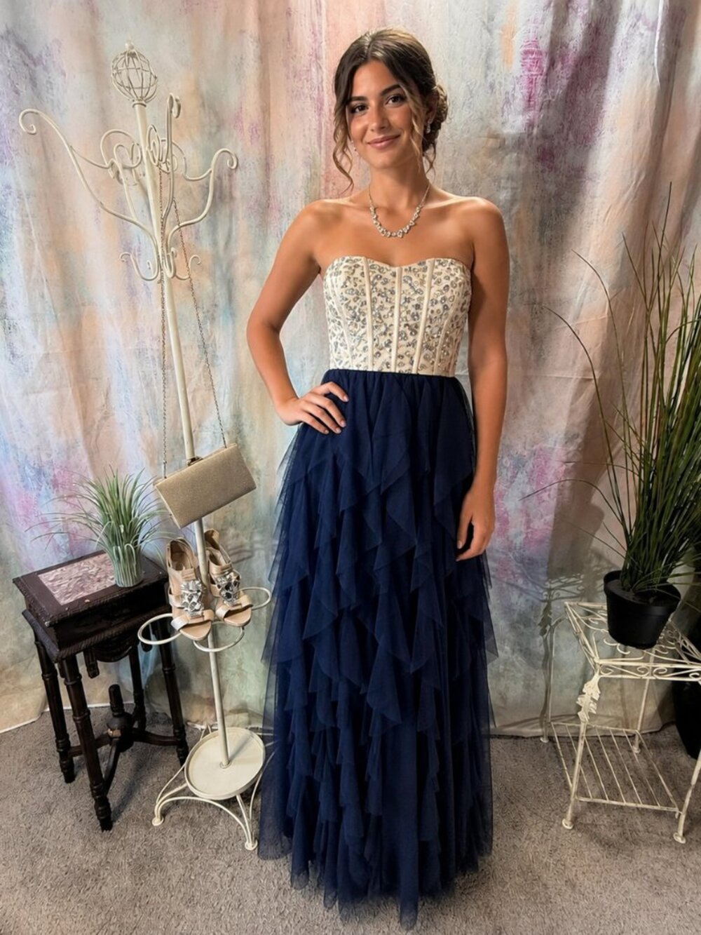 📌Eye-Catching Strapless Embellished Bodice & Dramatic Skirt Formal - Prom Dress